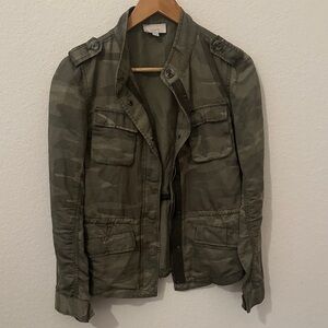 LOFT Sz S Women Olive Military Field Jacket